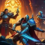 Home 20 넥슨 메이플스토리 차세대 업데이트 - A vibrant fantasy game scene featuring diverse character classes engaged in strategic combat; charac...